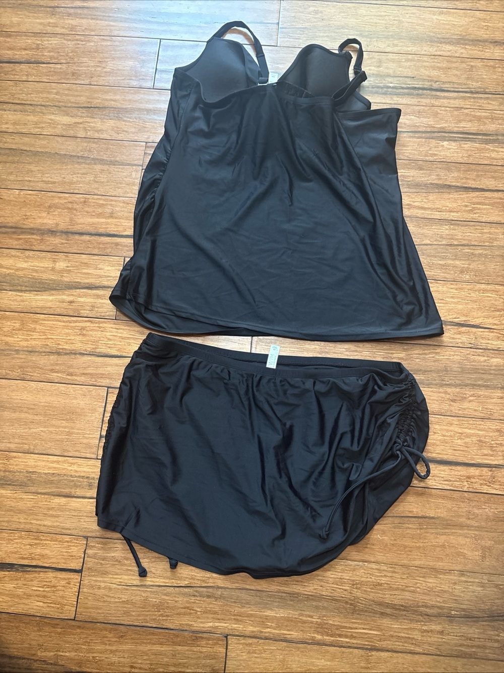 Swim By Cacique 2 Piece  Black Swimsuit Top Size 46D  Bottom Size 20 - Picture 6 of 9